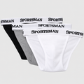 Ribbed Knit Bikini Underwear for Men